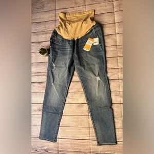 NWT BRANCH&TWIG L Maternity Distressed jeans